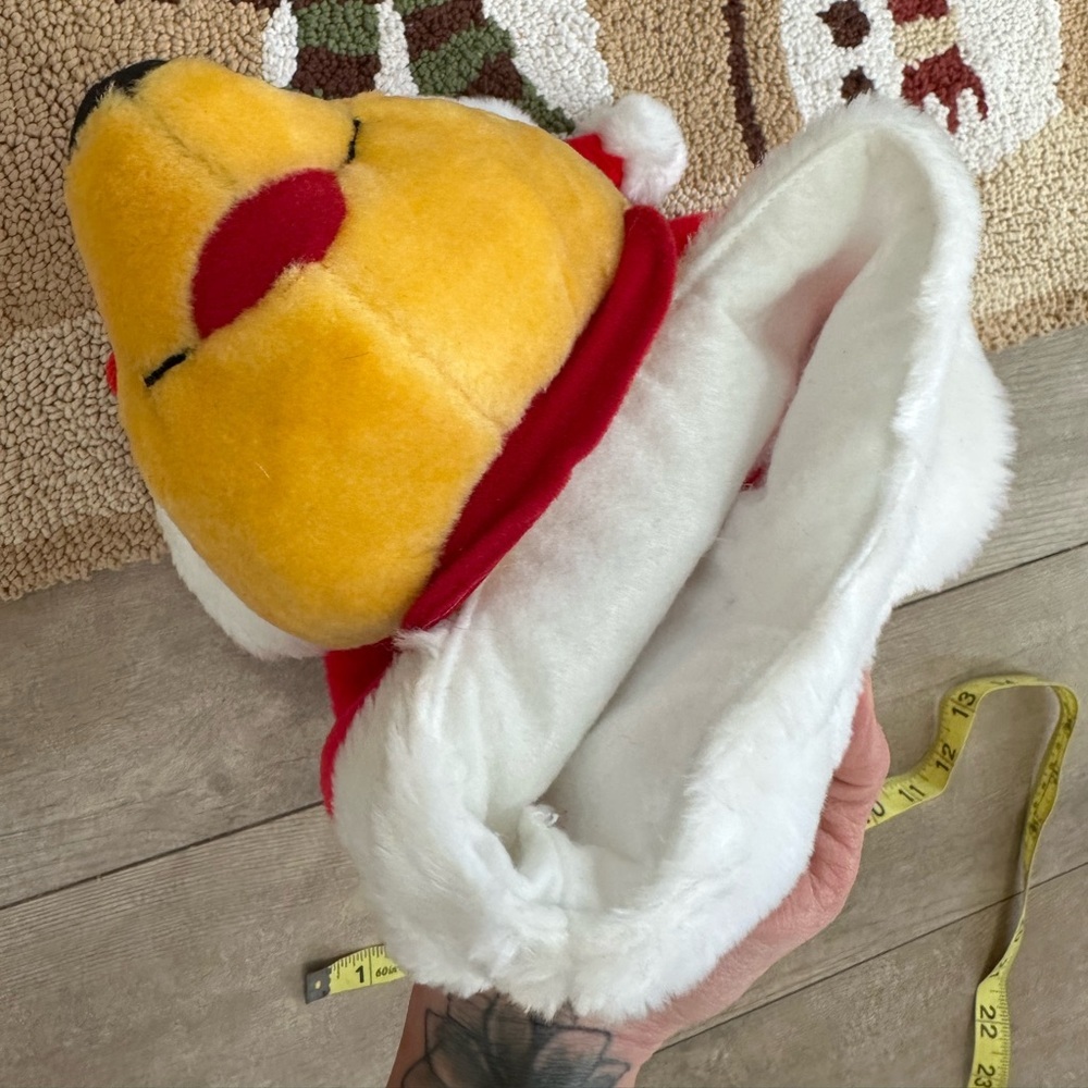 New Vintage Winnie the Pooh Christmas Stocking Pooh Bear Plush 3D New with Tags - Picture 15 of 16